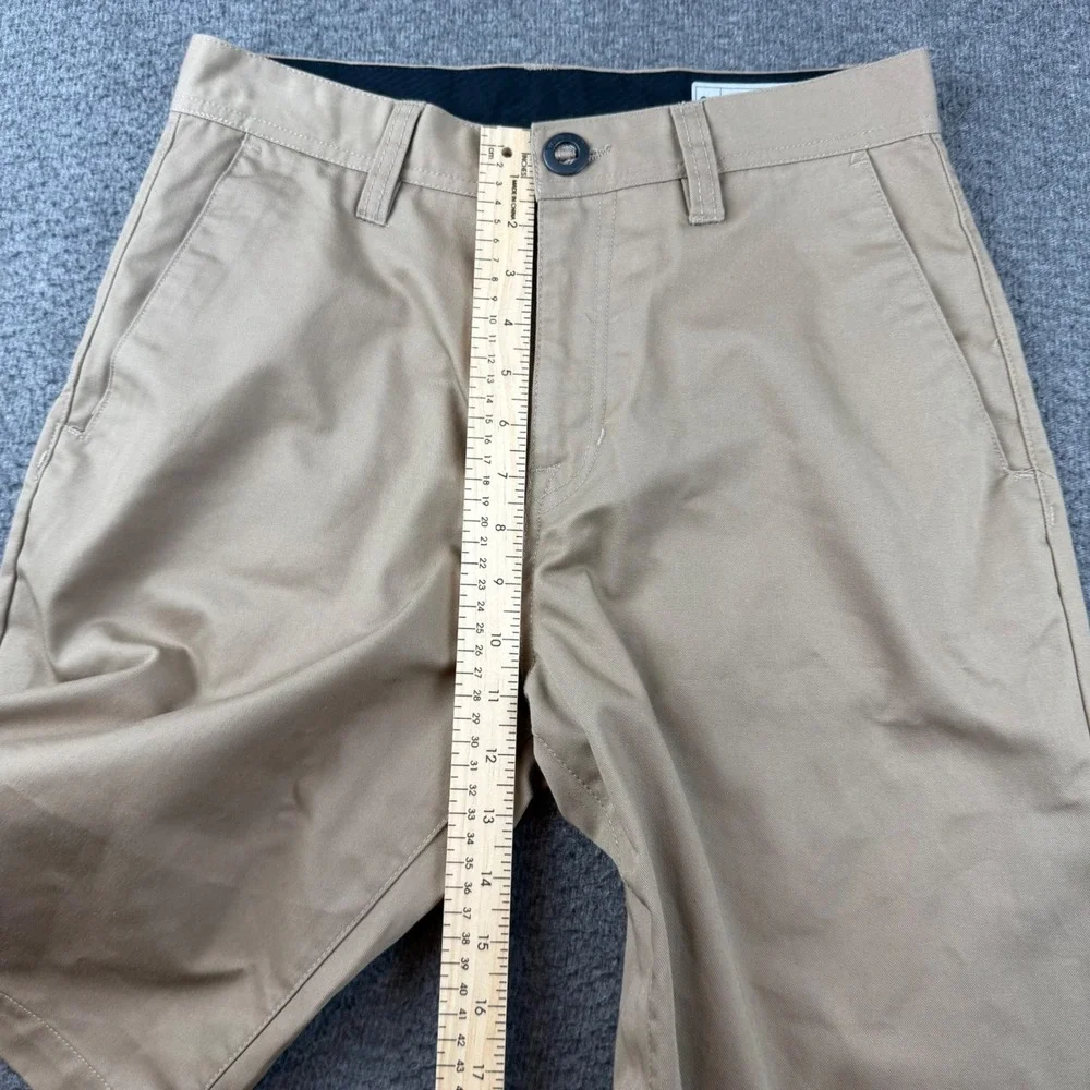 Volcom Chino Shorts Men's 29 Khaki Tan Frickin Modern Fit Repreve A0911600